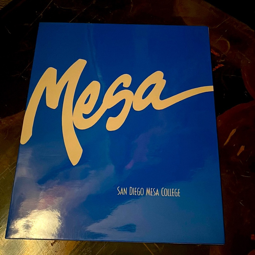 Vintage Mesa San Diego Mesa College first semester folder
